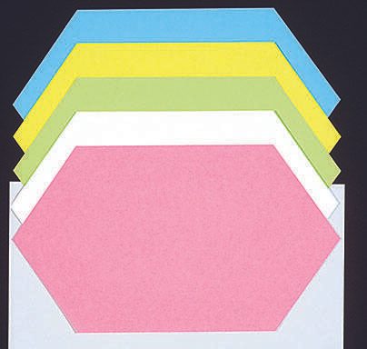 Moderationskarten 29,0 x 16,5 cm rot, weiß, grün, blau, gelb