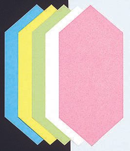 Moderationskarten 20,5 x 9,5 cm rot, weiß, grün, blau, gelb