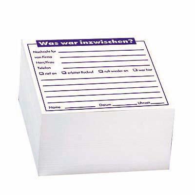 Notizwürfel 9.8 cm x 9.8 cm weiß