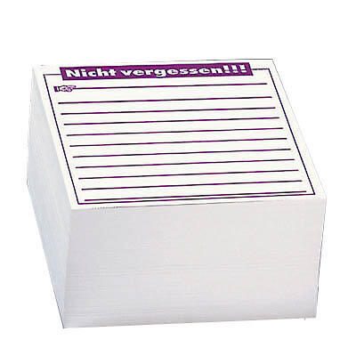Notizwürfel 9.8 cm x 9.8 cm weiß