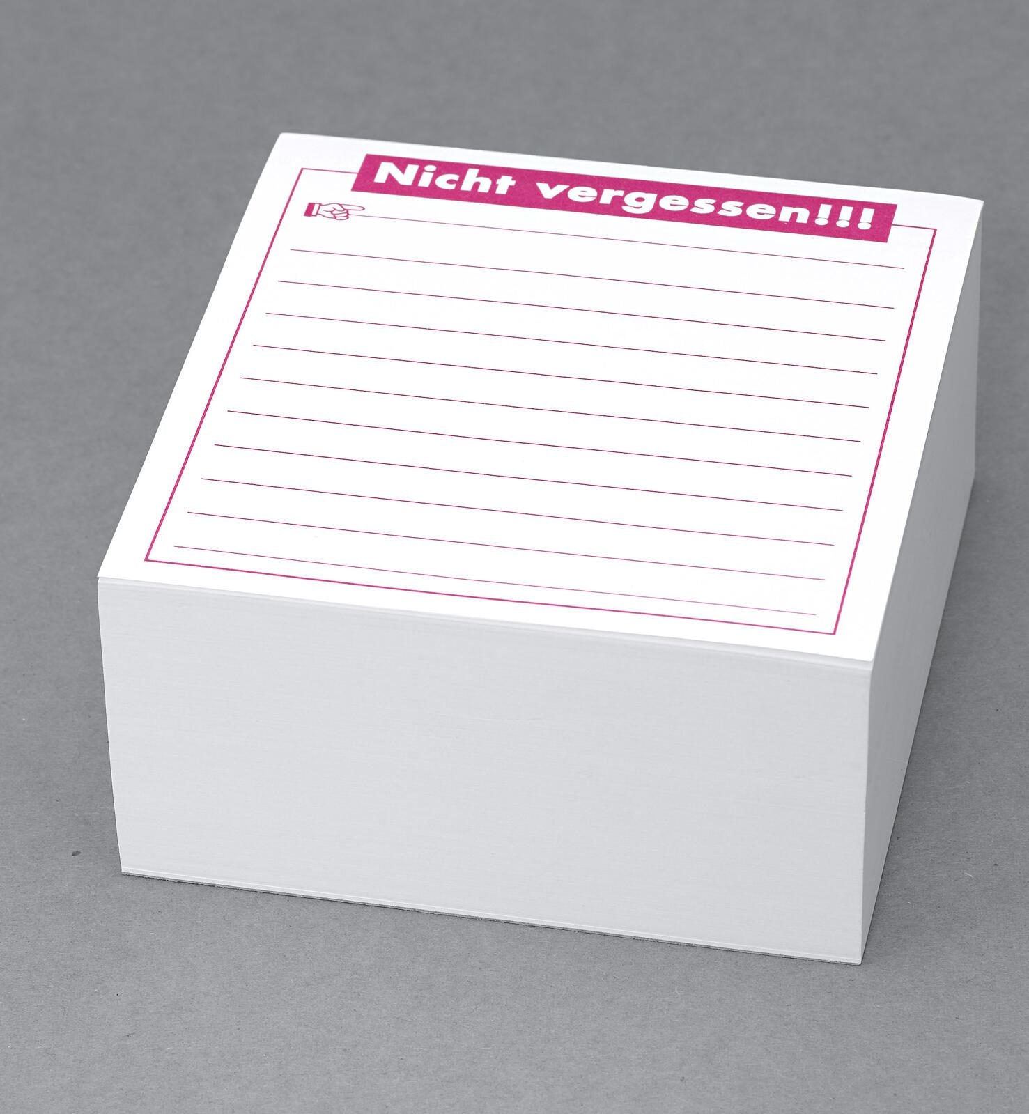 Notizwürfel 9.8 cm x 9.8 cm weiß