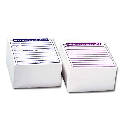 Notizwürfel 9.8 cm x 9.8 cm weiß