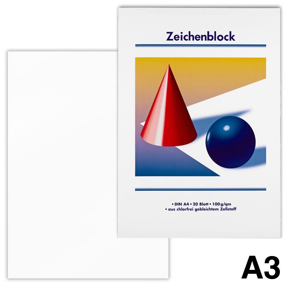 Zeichenblöcke DIN A3 20 Blatt
