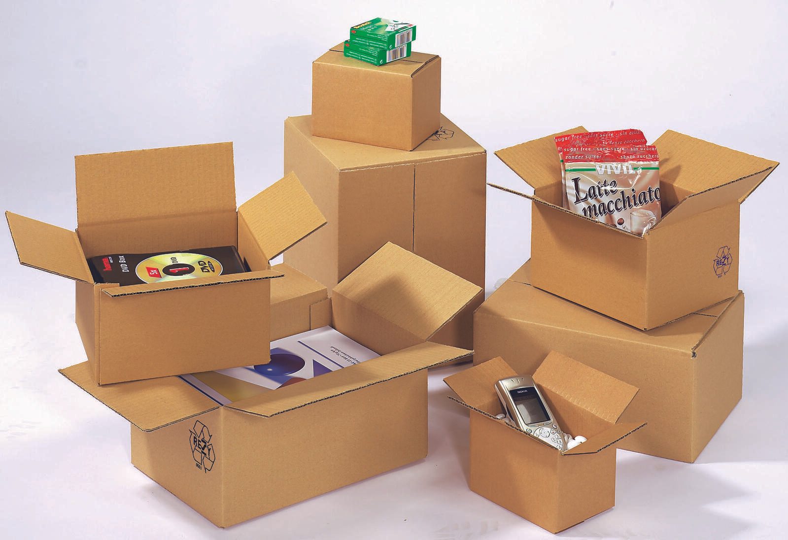 Nestler Wellpapp-Faltkartons 1-wellig braun 15,0 x 10,0 x 10,0 cm