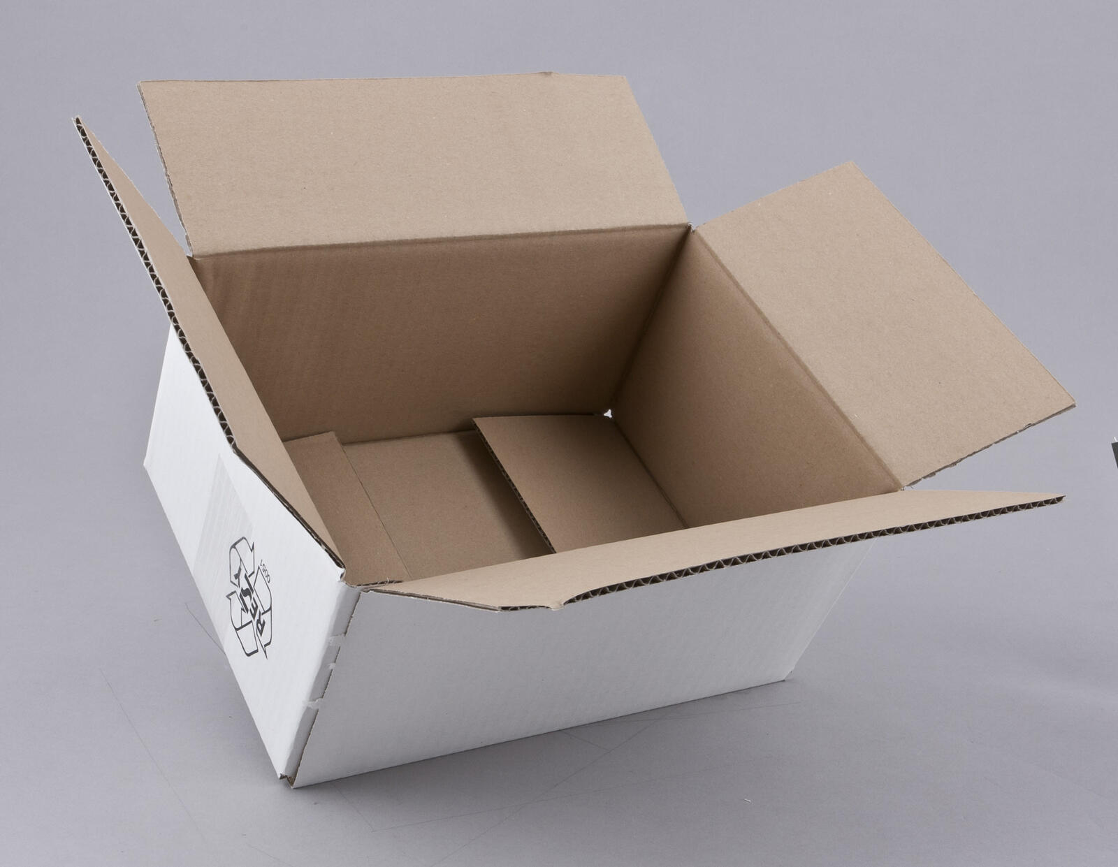 Nestler Wellpapp-Faltkartons 1-wellig weiß 30,5 x 21,5 x 14,0 cm