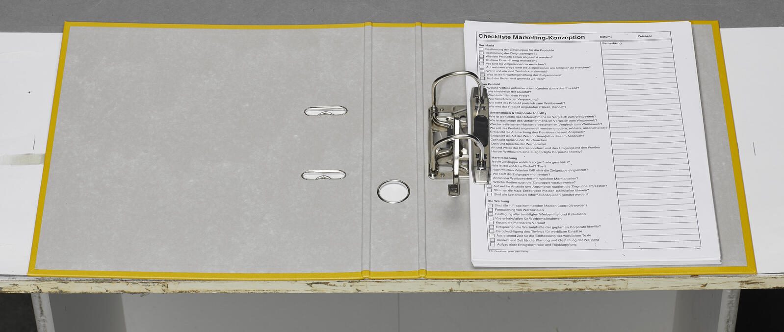 bene Ordner Rückenbreite 5.2 cm DIN A4 Kunststoff gelb