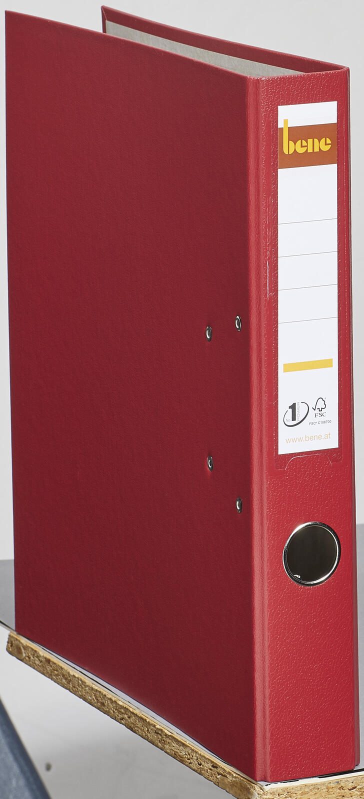 bene Ordner Rückenbreite 5.2 cm DIN A4 Kunststoff rot