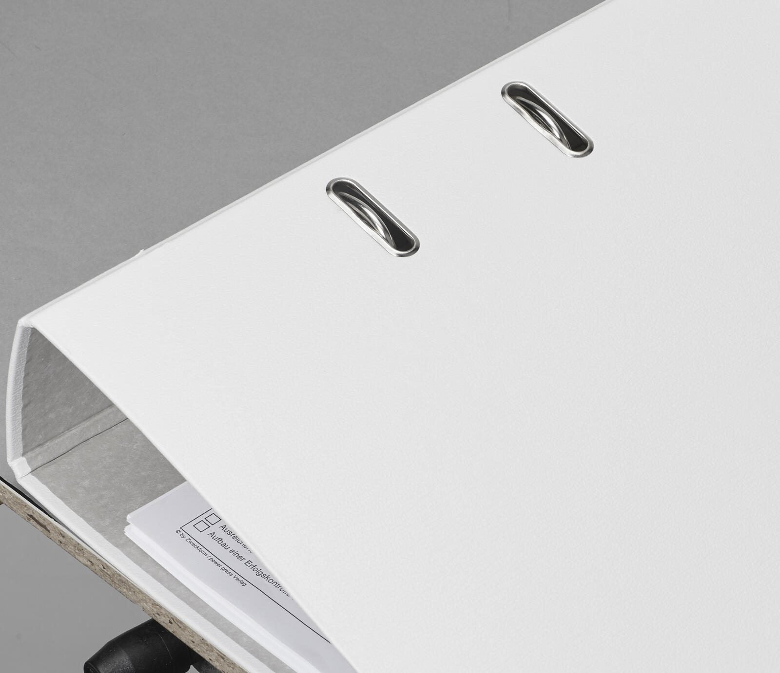 bene Ordner Rückenbreite 8 cm DIN A4 Kunststoff weiß