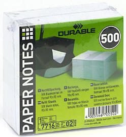 DURABLE Notizzettel lose 9 cm x 9 cm weiß