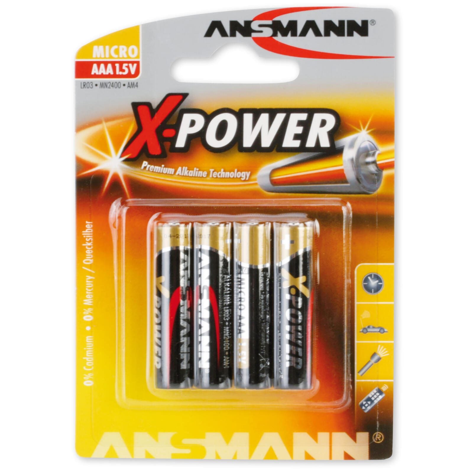ANSMANN Batterien Micro AAA 1.5 V