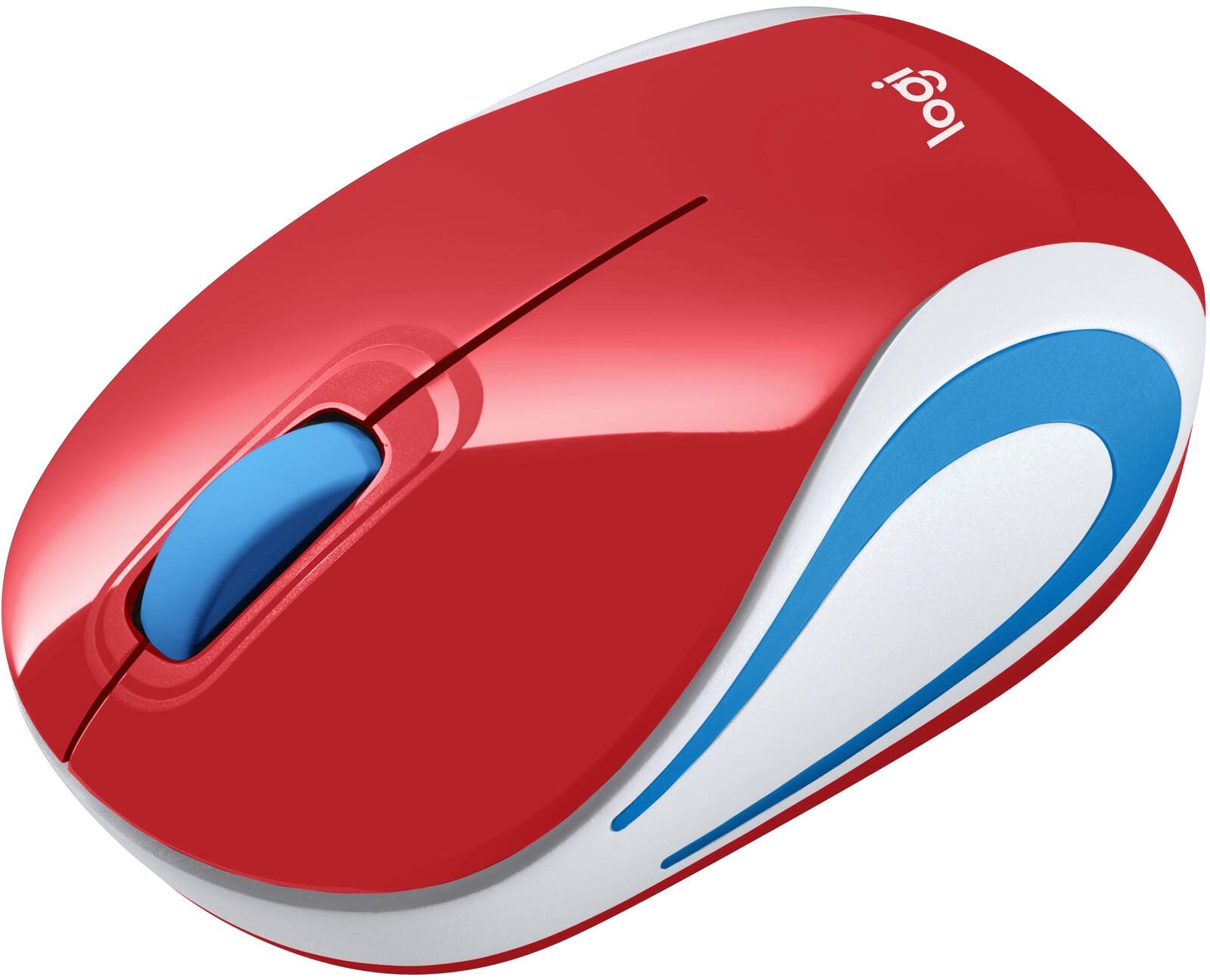 Logitech Ultra Portable M187 Maus kabellos rot