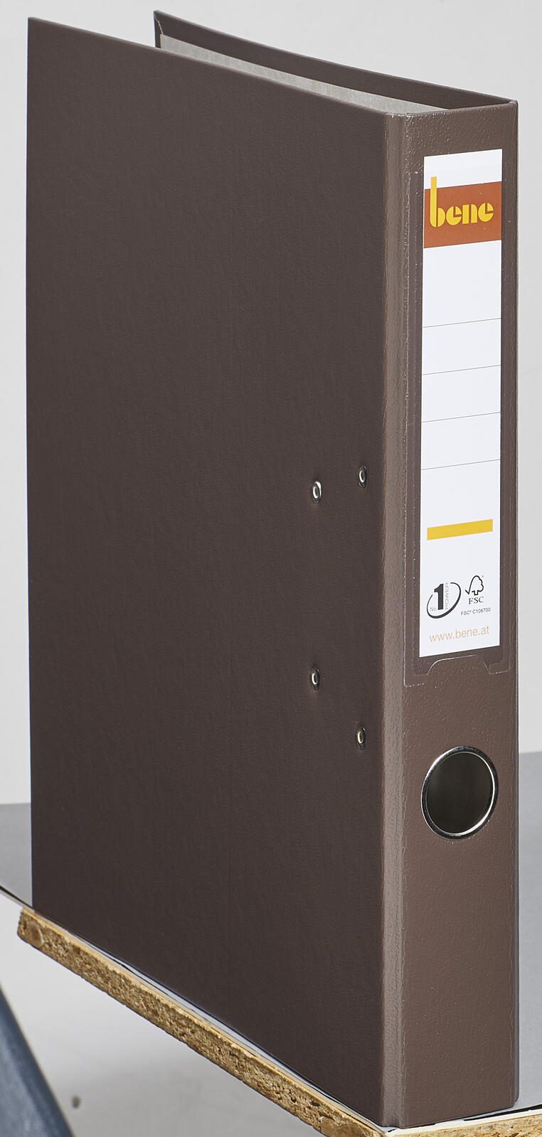 bene Ordner Rückenbreite 5.2 cm DIN A4 Kunststoff braun