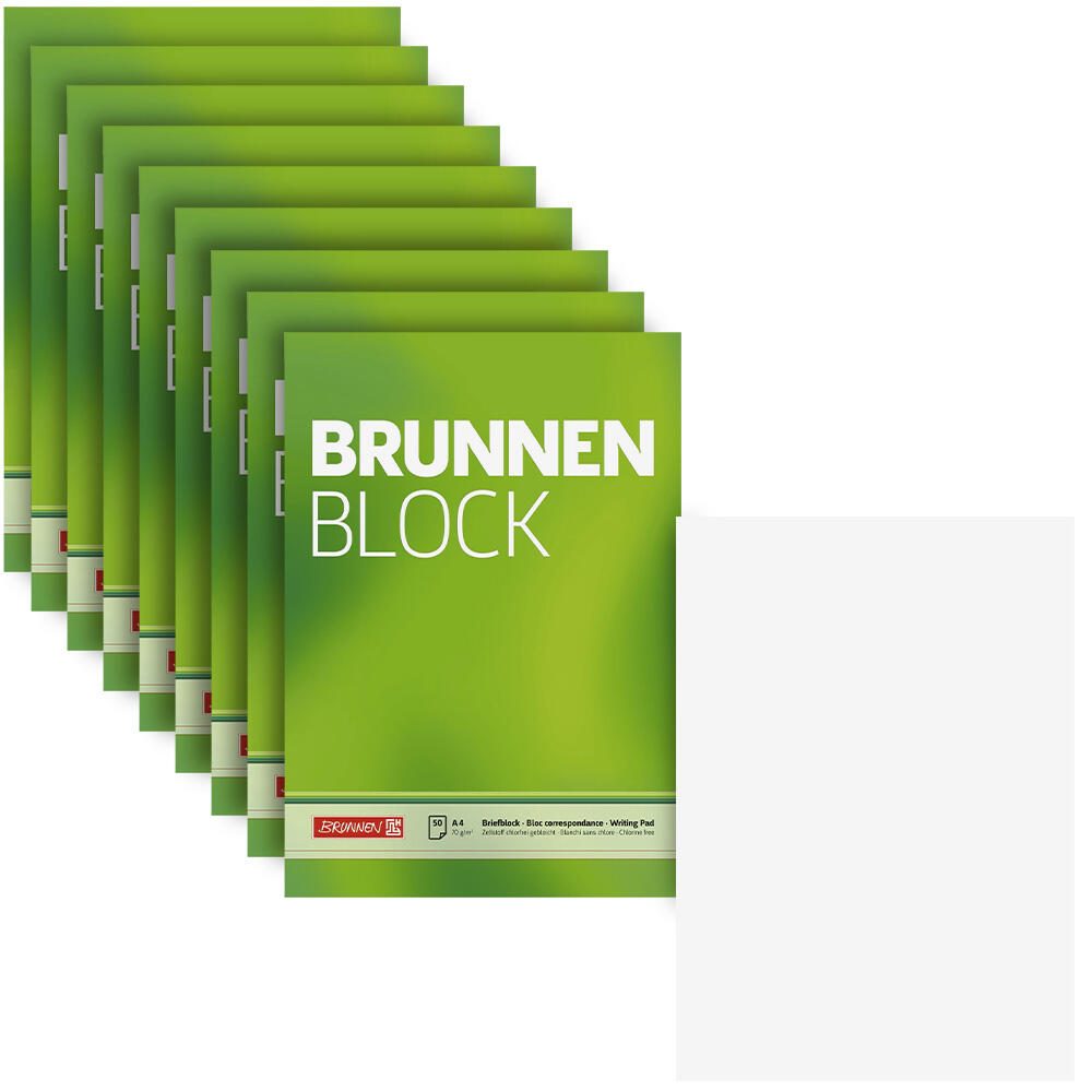 BRUNNEN Briefblöcke DIN A4 blanko