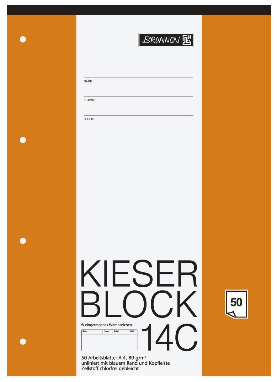 BRUNNEN Arbeitsblock DIN A4 blanko