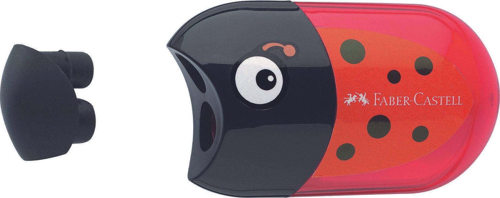 FABER-CASTELL Dosenspitzer doppelt schwarz/rot