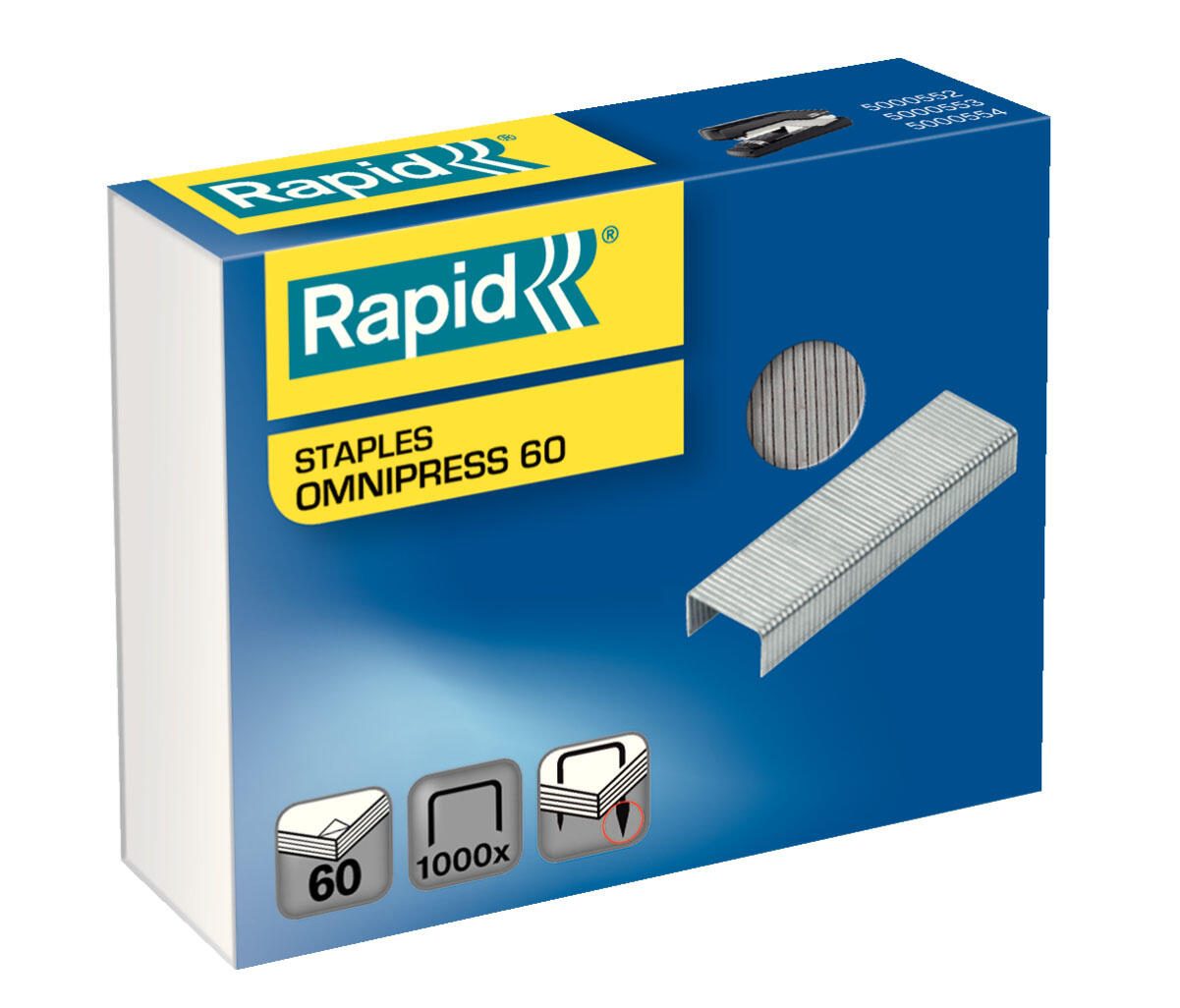 Rapid Heftklammern 12 mm Omnipress 60