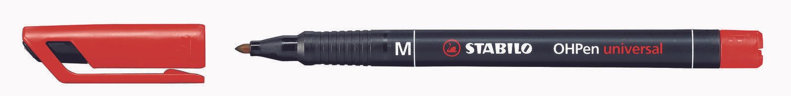 STABILO OHPen universal Folienstifte 1.0 mm Rot