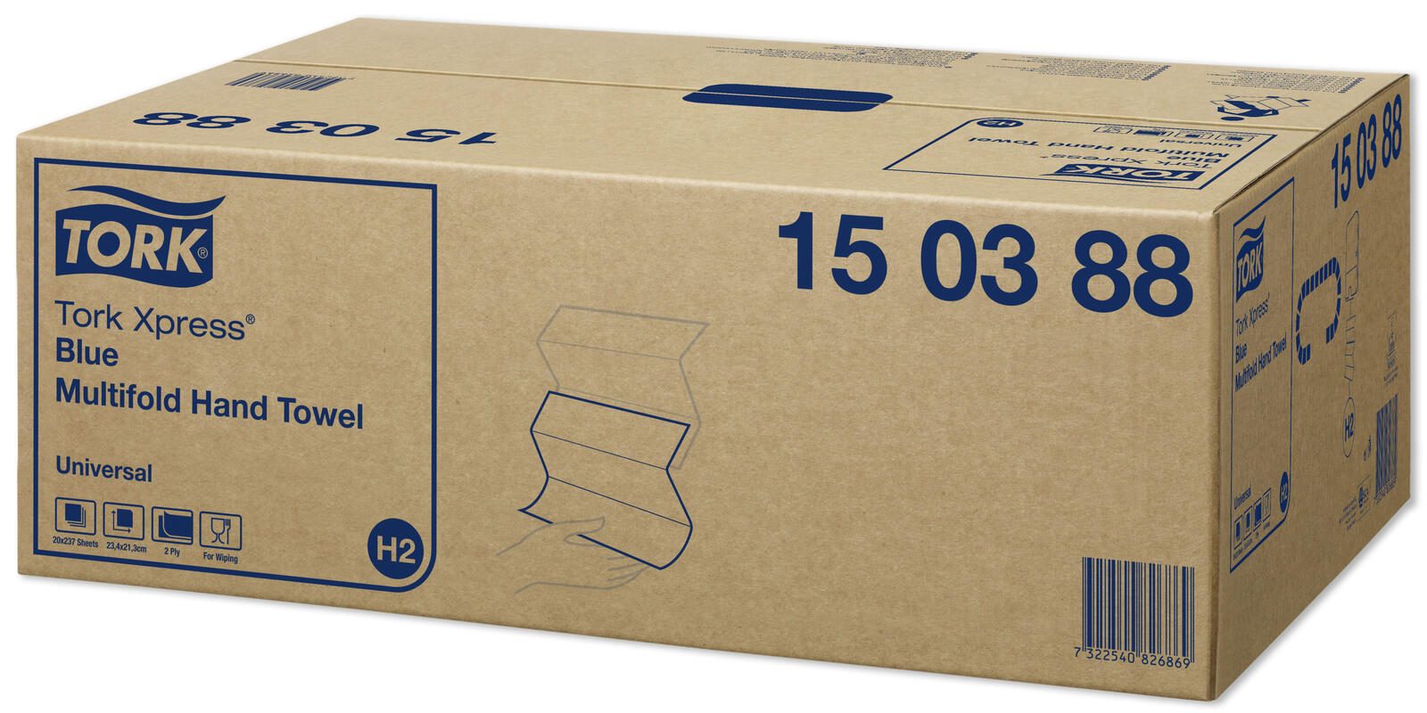 TORK Papierhandtücher Xpress 2-lagig