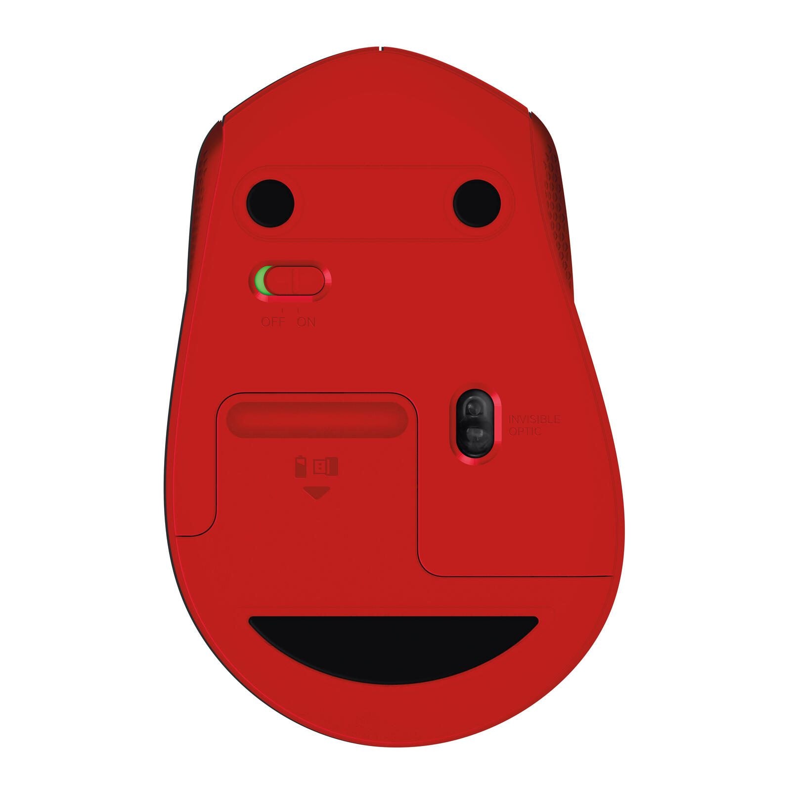 Logitech SilentPlus M330 Maus kabellos rot