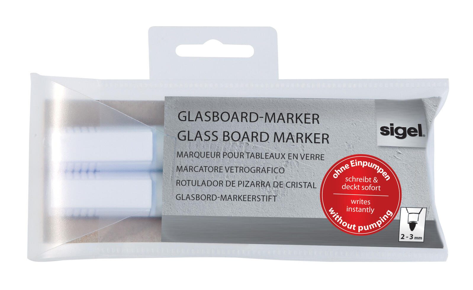 SIGEL Kreidemarker 2.0 - 3.0 mm Weiß