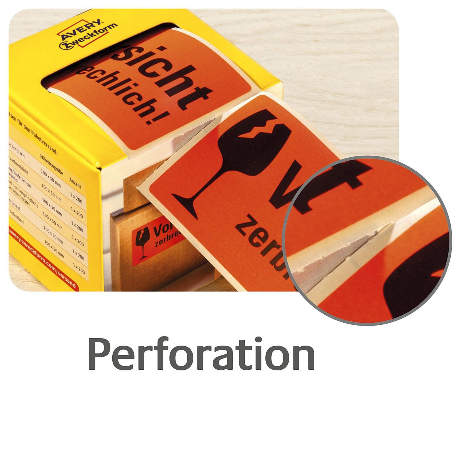 AVERY Zweckform Warnetiketten 100,0 x 50,0 mm