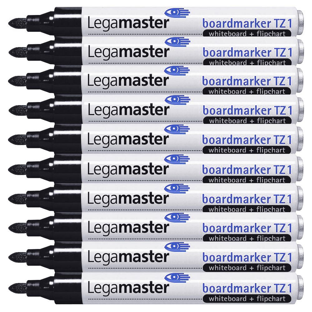 Legamaster TZ 1 Whiteboard- und Flipchart-Marker 1.5 - 3.0 mm Schwarz