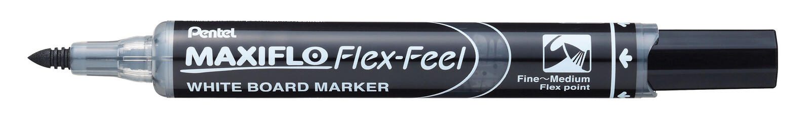 Pentel MAXIFLO Flex-Feel Whiteboard-Marker 2.0 - 5.0 mm Schwarz