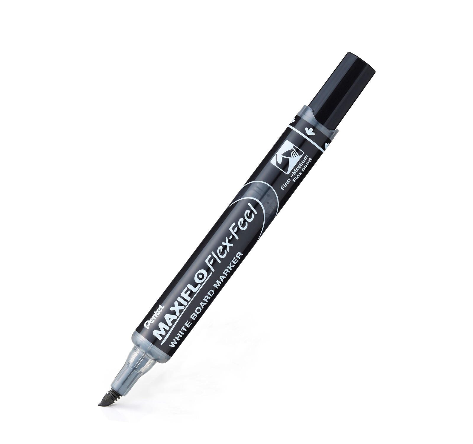 Pentel MAXIFLO Flex-Feel Whiteboard-Marker 2.0 - 5.0 mm Rot