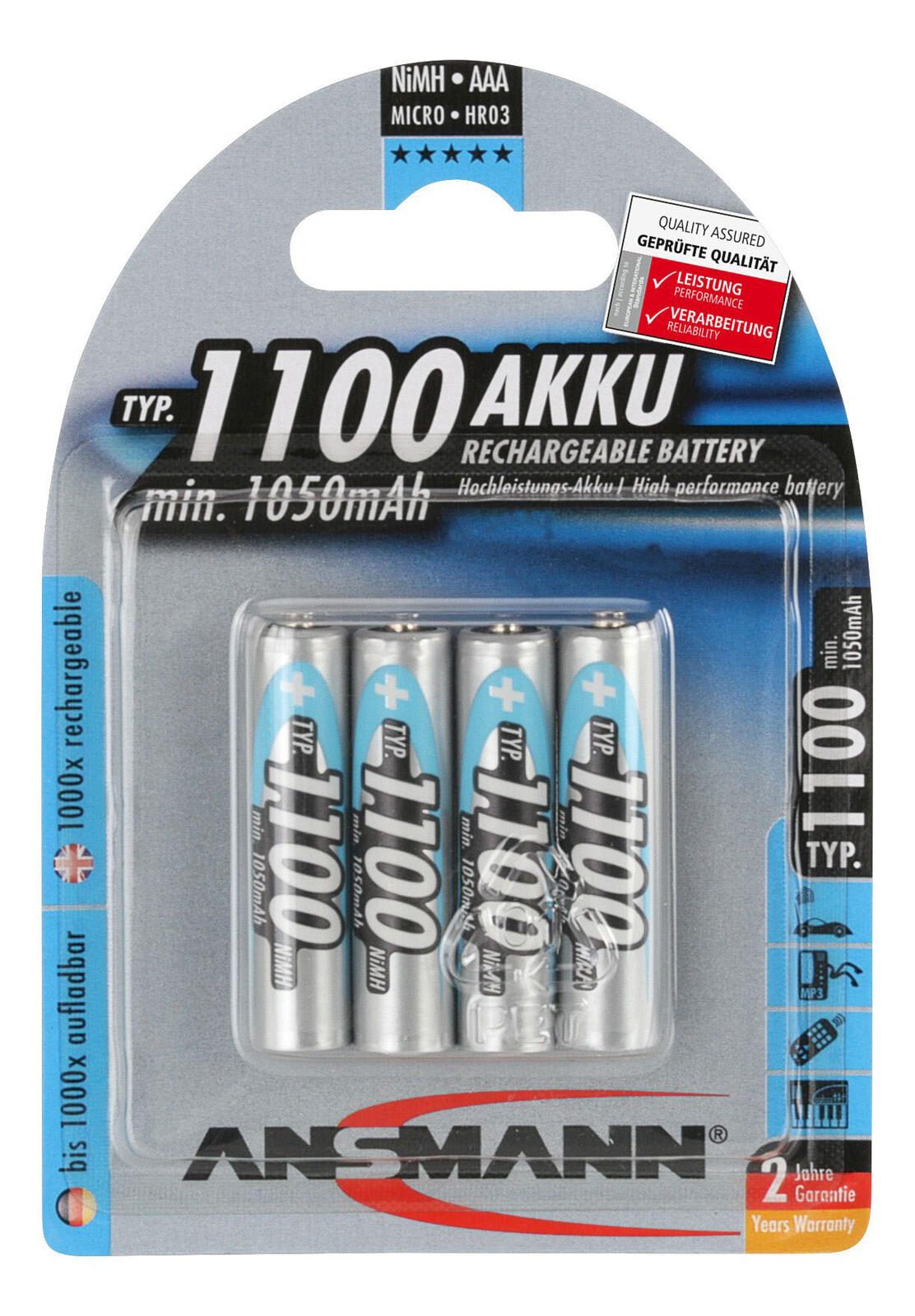 ANSMANN Akkus Micro AAA 1.2 V