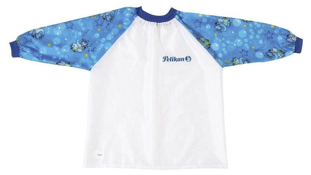 Pelikan Jungen Kinder Malschürze weiß/blau