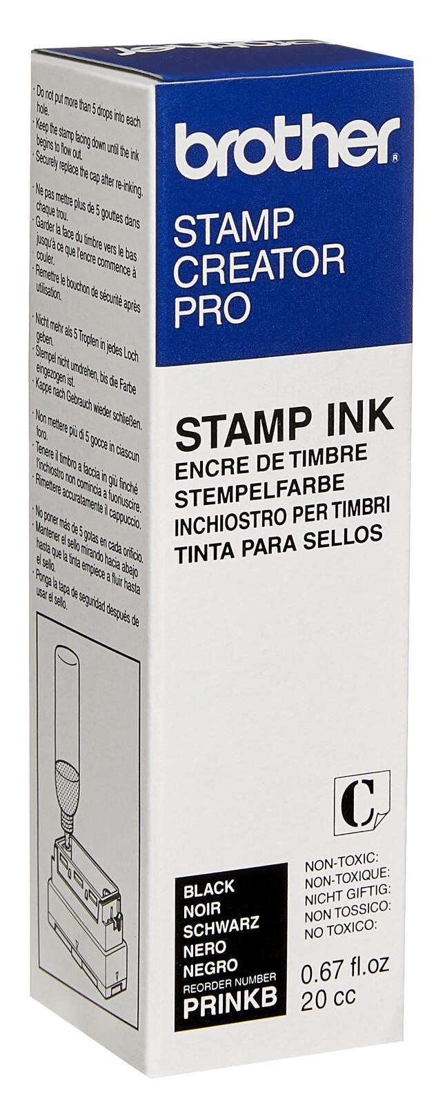 Brother PR-INK B Stempelfarbe schwarz