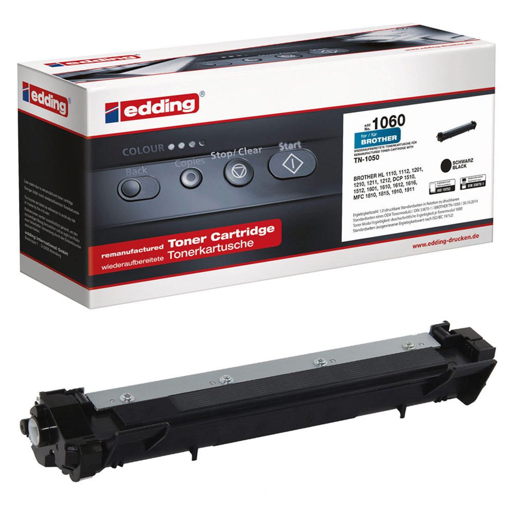 edding Toner EDD-1060 schwarz kompatibel zu brother TN-1050