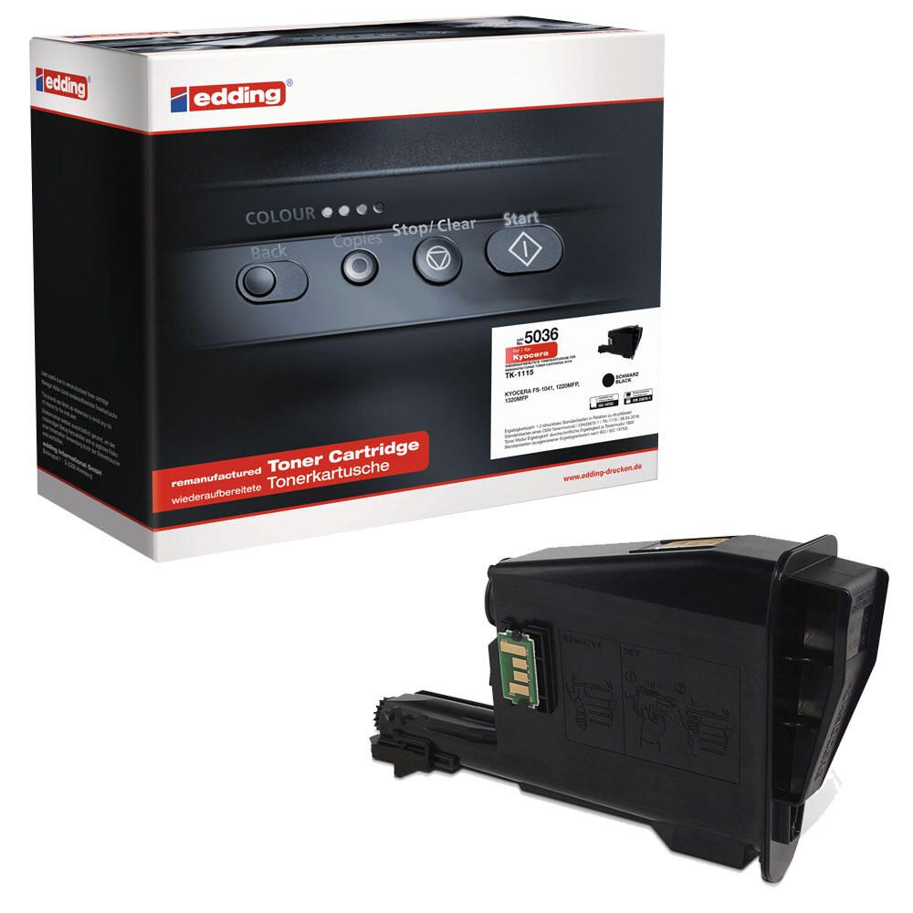 edding Toner EDD-5036 schwarz kompatibel zu KYOCERA TK-1115