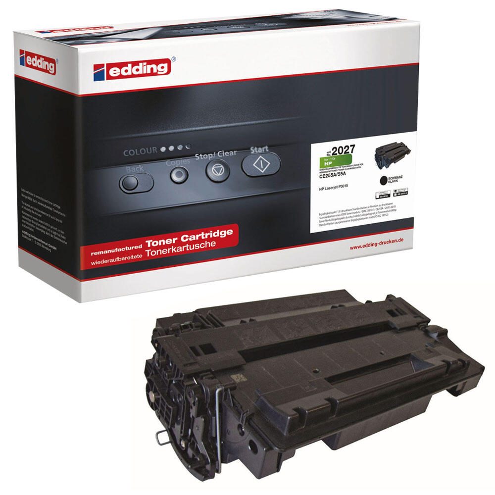 edding Toner EDD-2027 schwarz kompatibel zu HP 55A (CE255A)