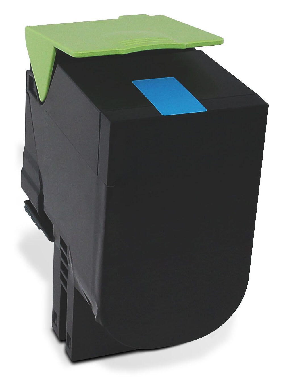 edding Toner EDD-6041 cyan kompatibel zu LEXMARK 80C2SC0