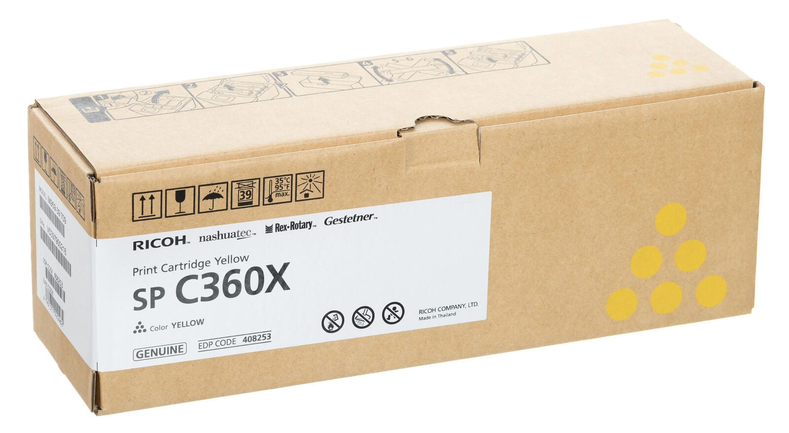 RICOH Original Toner SP C360X gelb