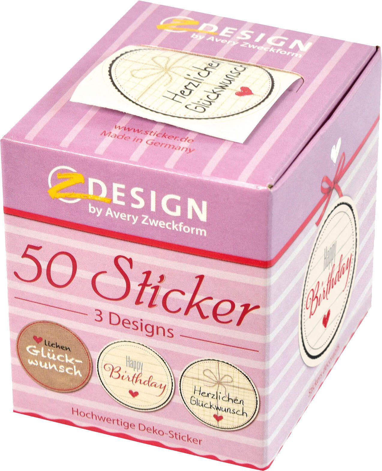 AVERY Zweckform Aufkleber Herzlichen Glückwunsch