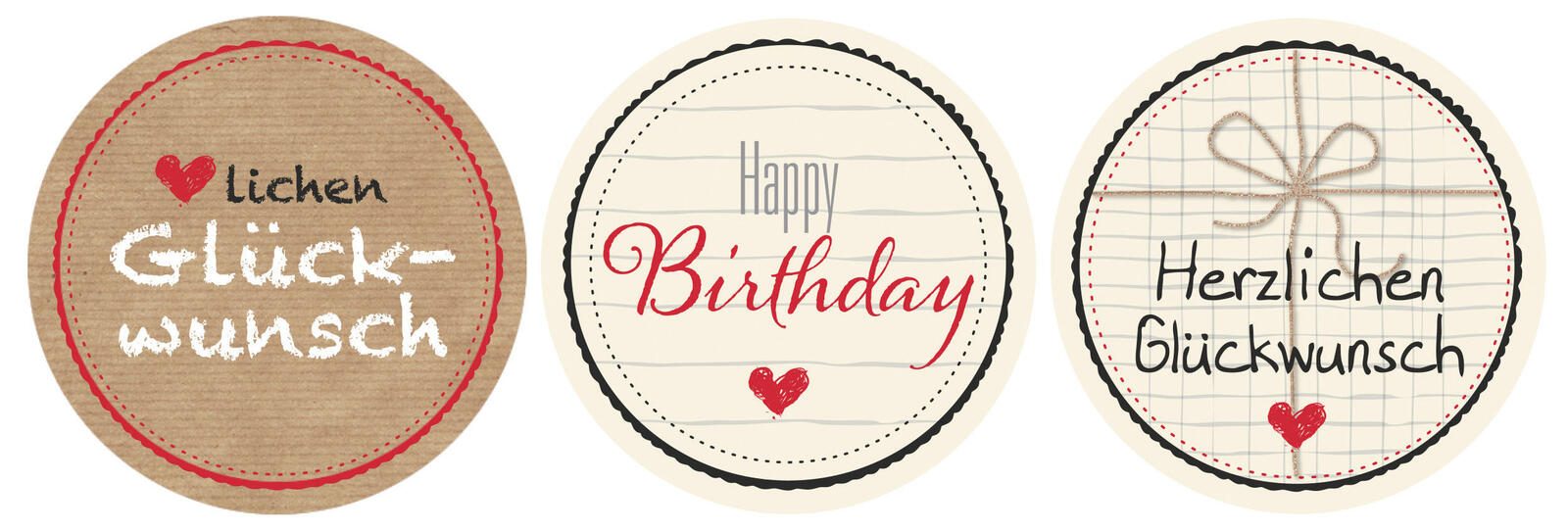 AVERY Zweckform Aufkleber Herzlichen Glückwunsch