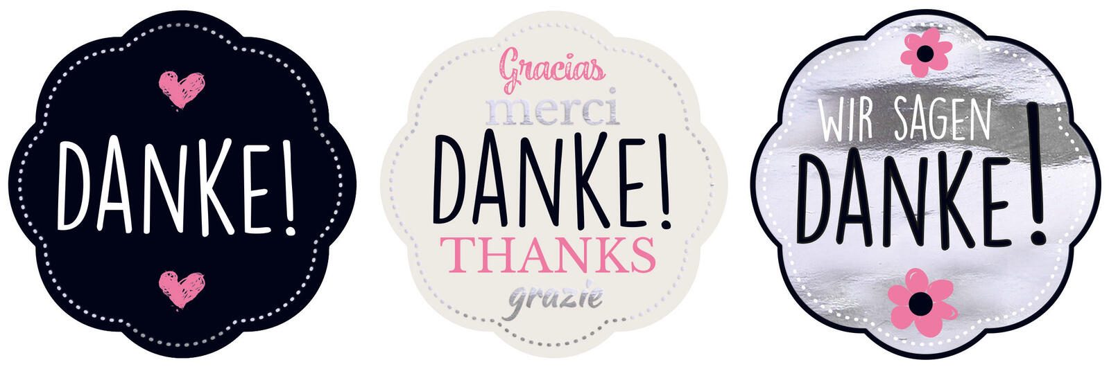 AVERY Zweckform Aufkleber Danke