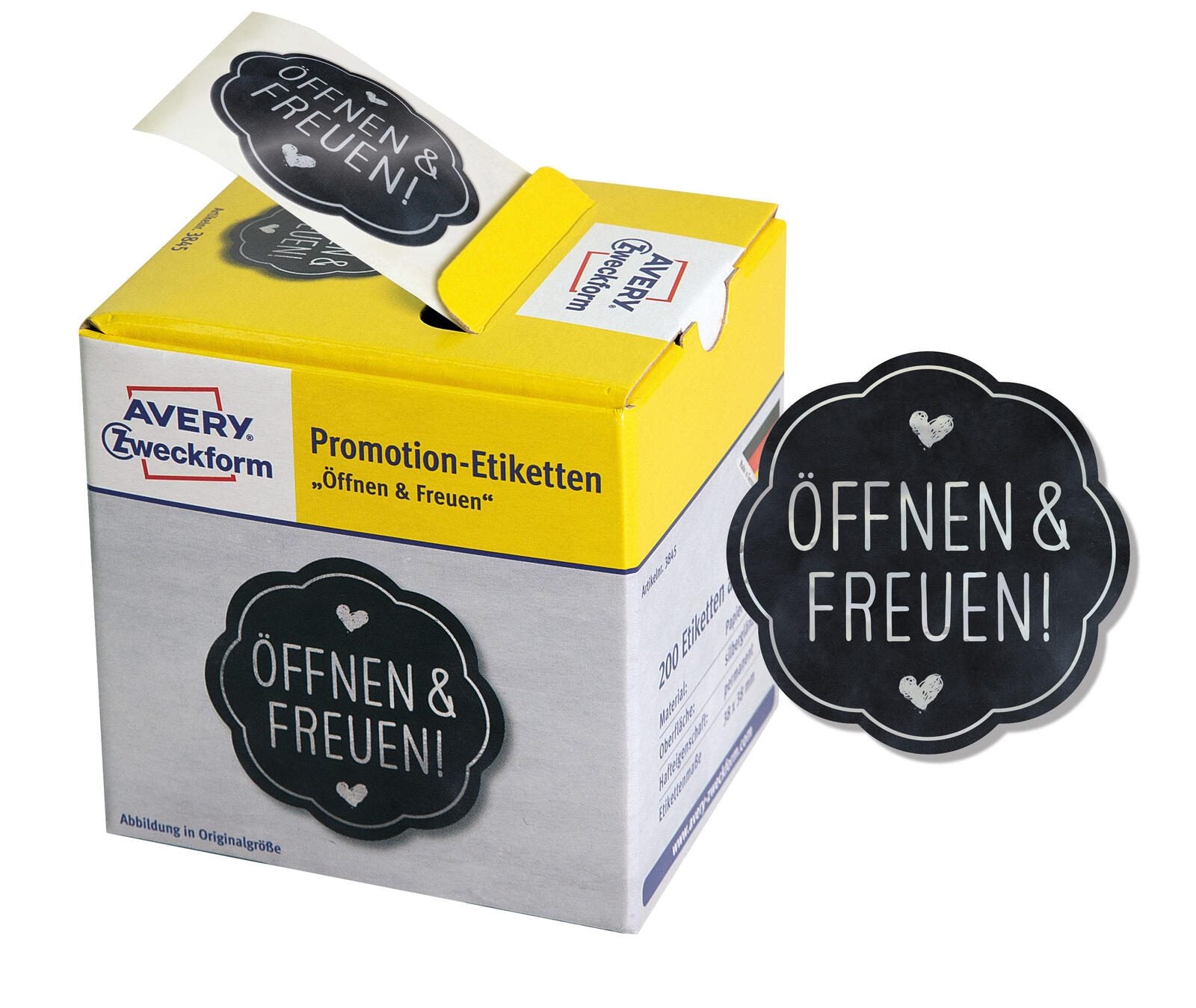 AVERY Zweckform Aufkleber Öffnen&Freuen
