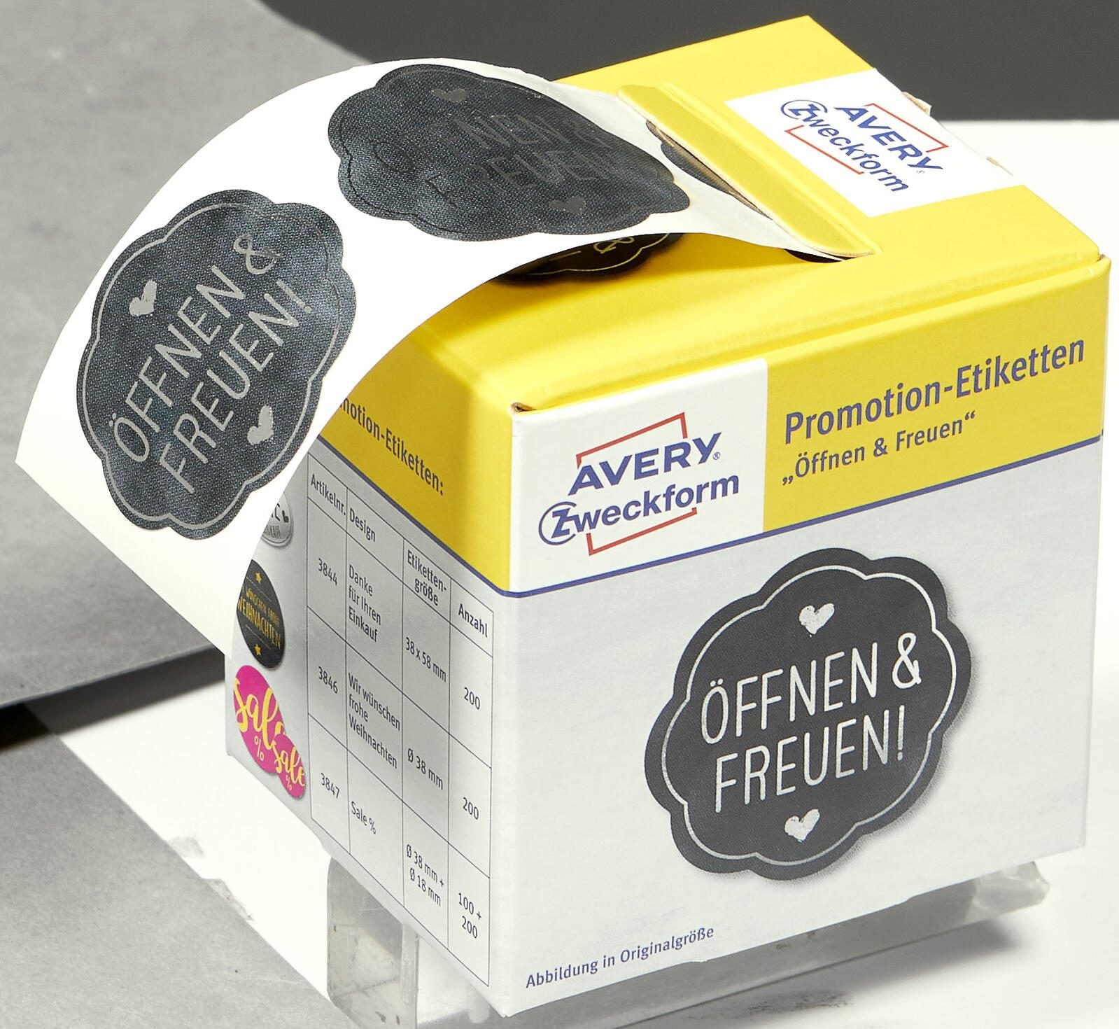 AVERY Zweckform Aufkleber Öffnen&Freuen