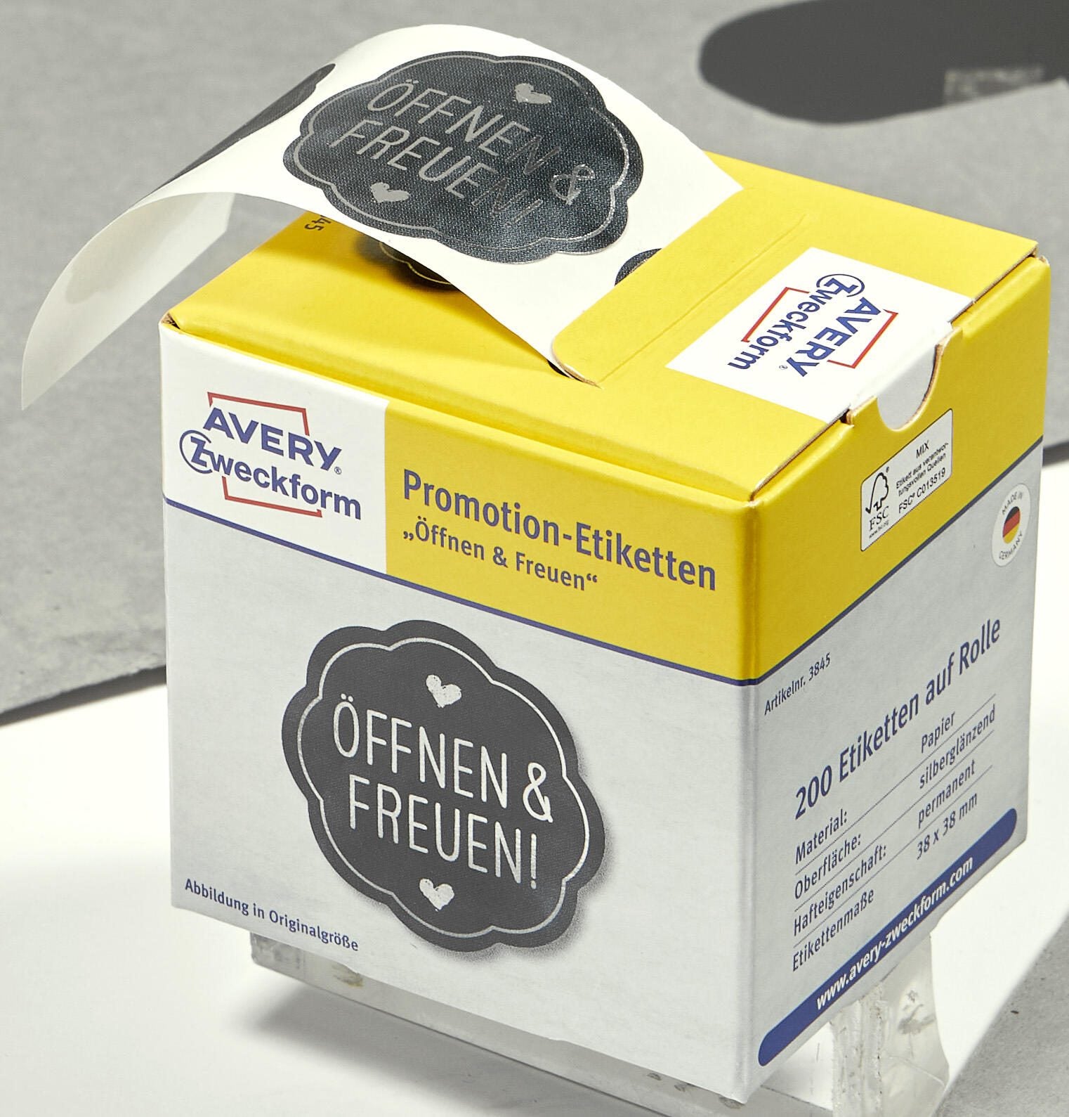 AVERY Zweckform Aufkleber Öffnen&Freuen