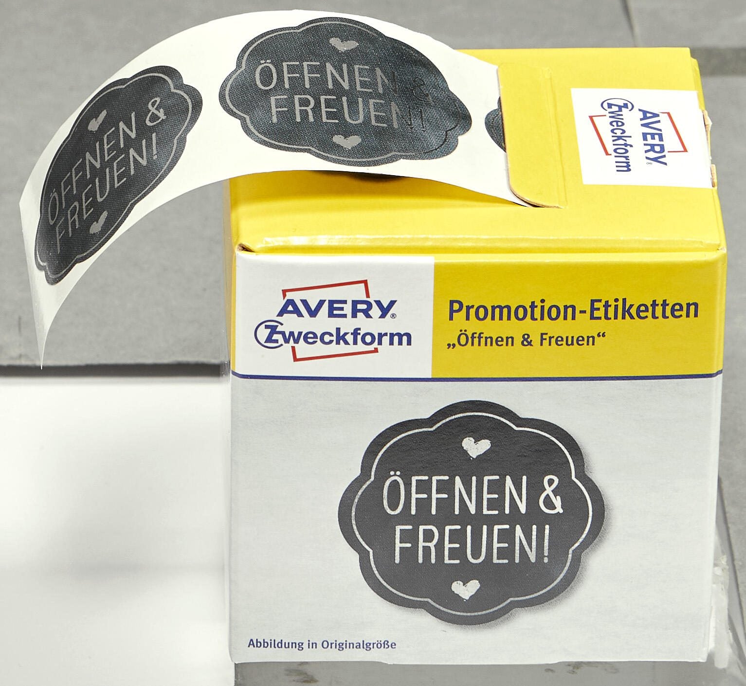 AVERY Zweckform Aufkleber Öffnen&Freuen