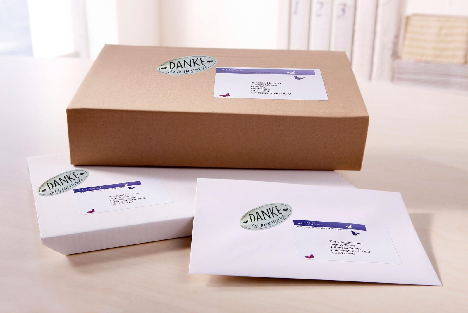 AVERY Zweckform Aufkleber Danke für Ihren Einkauf