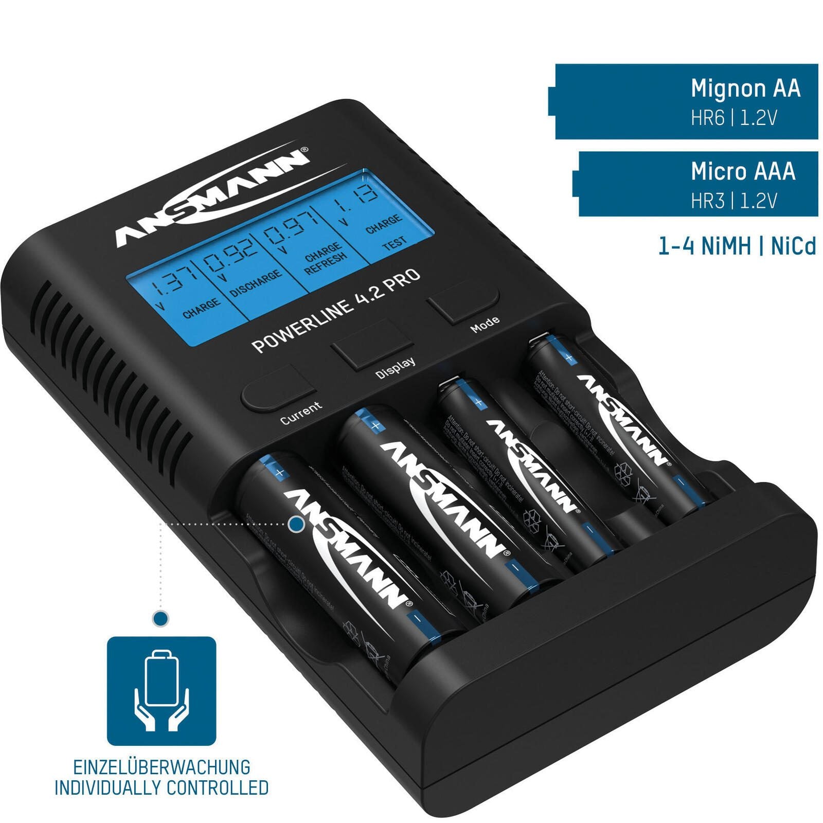 ANSMANN Akku-Ladegerät Powerline 4.2 Pro