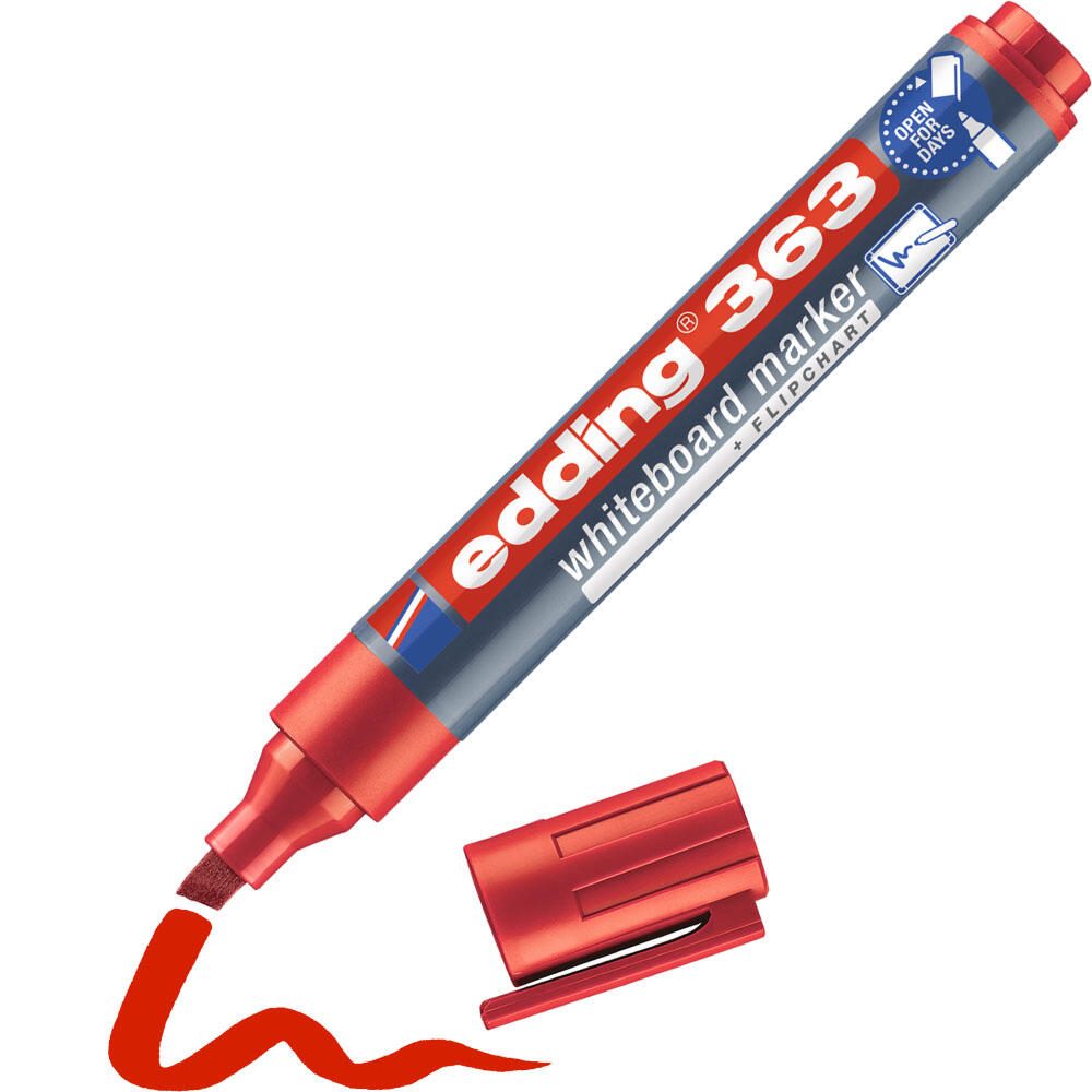 edding 363 Whiteboard-Marker 1.0 - 5.0 mm Rot