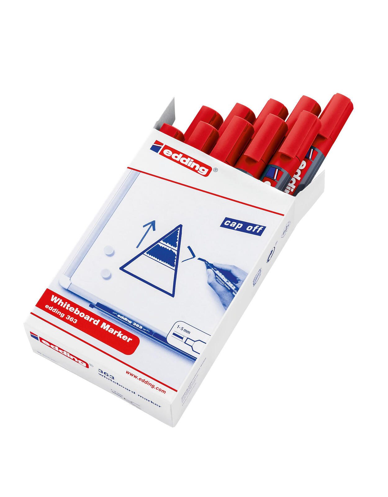 edding 363 Whiteboard-Marker 1.0 - 5.0 mm Rot