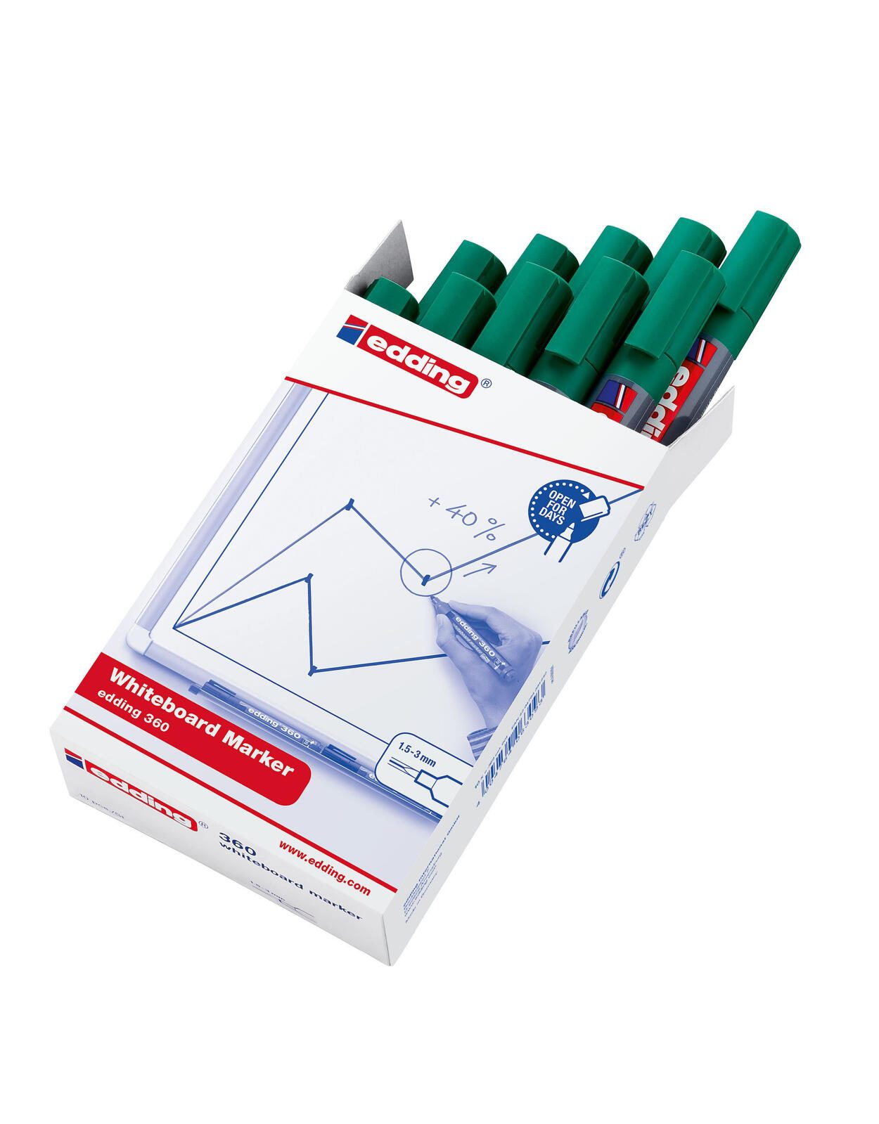 edding 360 Whiteboard-Marker 1.5 - 3.0 mm Grün