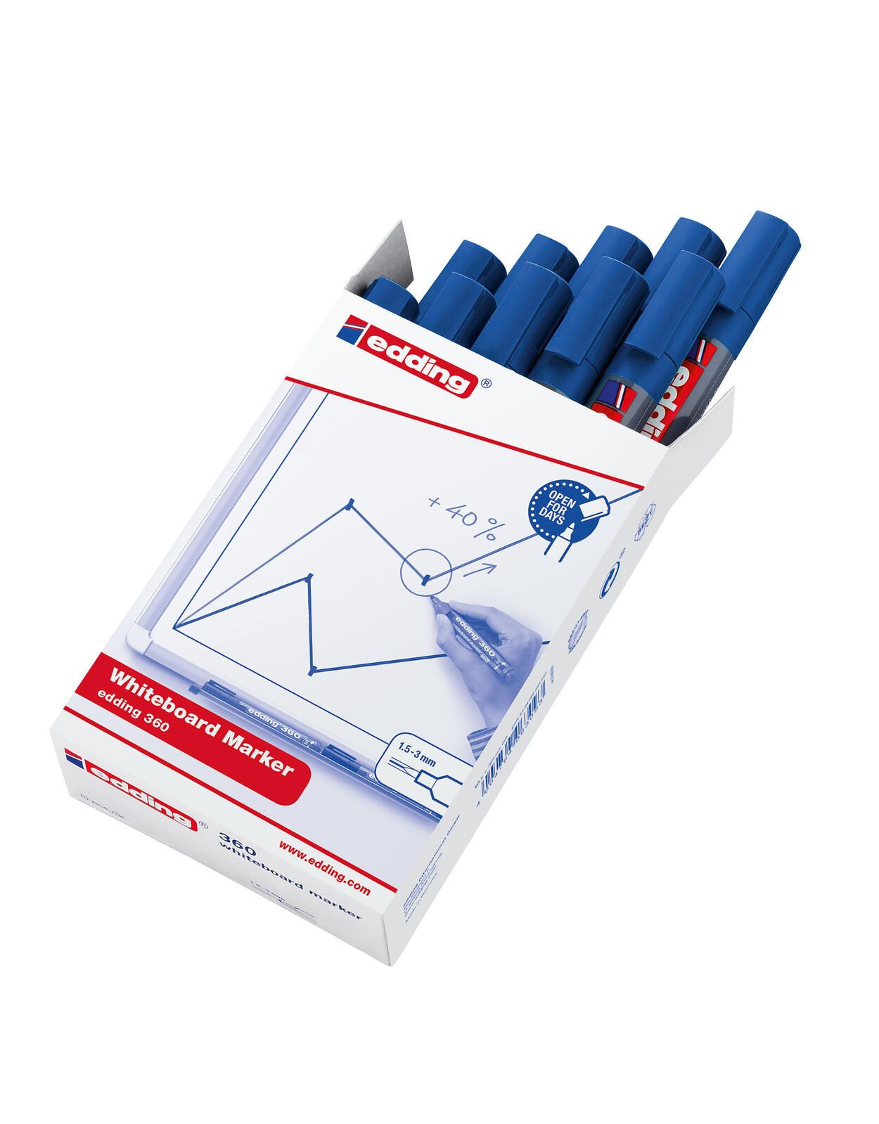 edding 360 Whiteboard-Marker 1.5 - 3.0 mm Blau