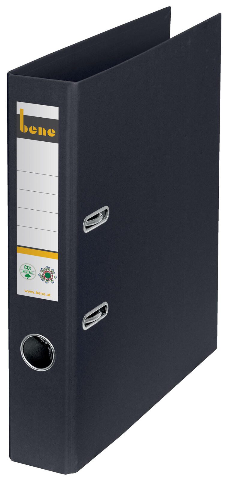 bene Ordner Rückenbreite 5.2 cm DIN A4 Karton schwarz